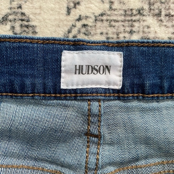 Hudson Natalie Mid-Rise Cropped Cuffed Leg Medium Wash Denim Boyfriend Jeans - Picture 4 of 8